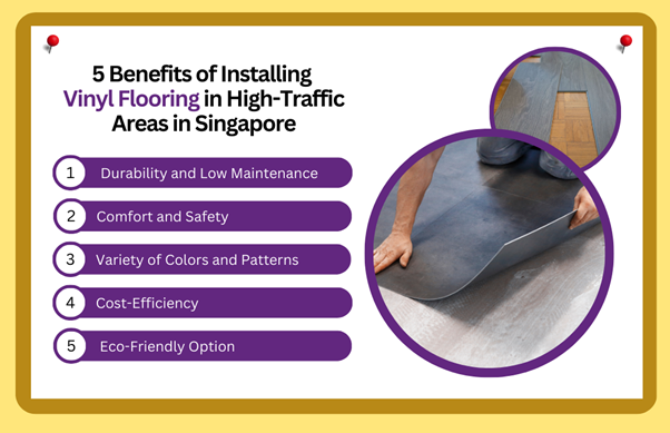 5 Benefits of Installing Vinyl Flooring in High-Traffic Areas in Singapore